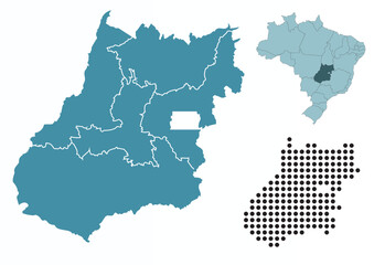 Set maps of Goias state