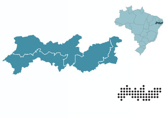 Set maps of Pernambuco state