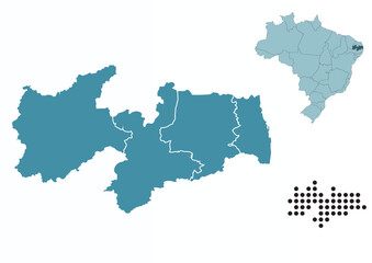 Set maps of Paraiba state
