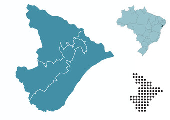Set maps of Sergipe state
