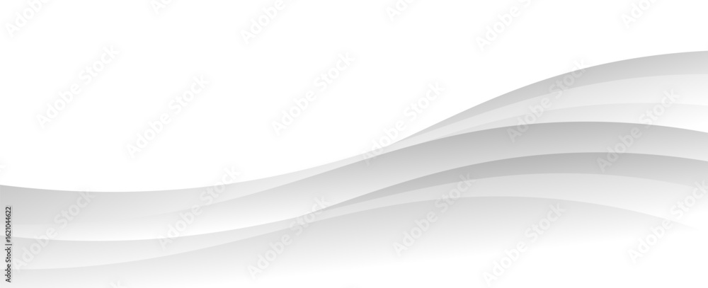 Poster white geometric abstract background overlapping layers on bright space with line effect decoration. 