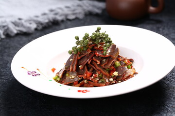 Chinese cuisine, Cantonese cuisine, cold mixed duck maw