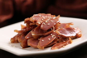 Chinese cuisine, Cantonese cuisine, cold mixed duck maw