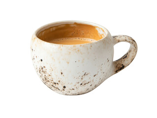 cup of tea on white background