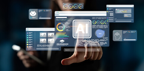 AI assistant with LLM, big data, machine learning, and generative AI powers prompt engineering and...