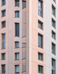 Exterior View of Highrise Residential Building with Many Windows During Daytime