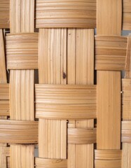 Woven Bamboo Texture with Natural Brown Tones Abstract Organic Background Material