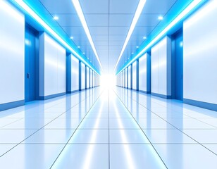 Modern, bright hallway
