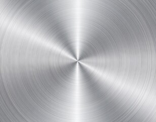 Shiny Brushed Metal Surface Texture Radial Gradient in Circular Pattern