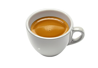 Espresso Coffee: Rich, Aromatic, Single Shot Isolated on Transparent Background