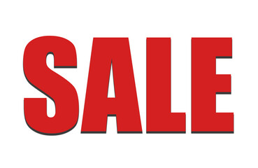 Sale text is being featured in bold minimalist flat design poster transparent background