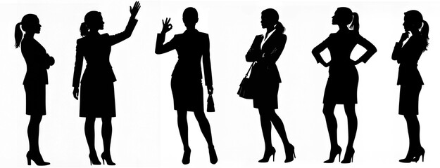 オフィス向けスーツ女性ポーズ集 / Office Suit Woman Pose Library