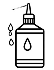 Lubricant bottle with drips