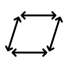 Ground Marking Vector Line Icon Design