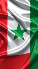 National flag, draped fabric