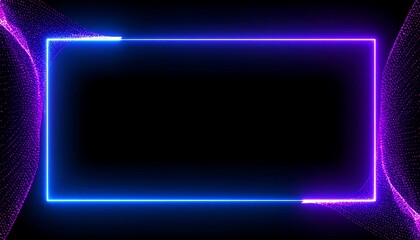 Neon frame, digital art