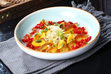 Chinese food, Cantonese food, Century egg with chopped pepper