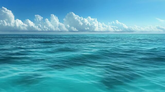 Crystal clear water gently lapping on the sandy shore under a cloudy sky