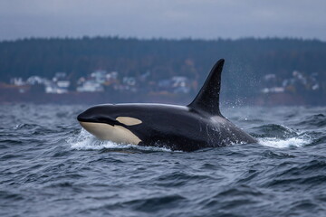 Majestic Orca Whale in the Ocean