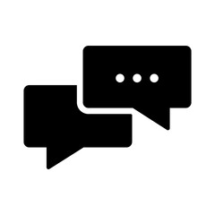 Fototapeta premium Speech and messaging icon