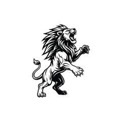 Obraz premium Powerful Lion Logo Design