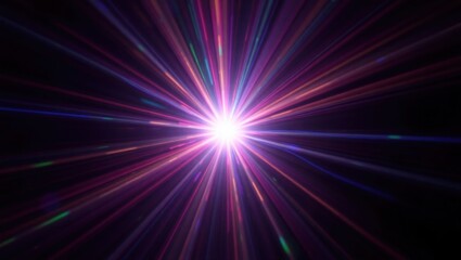 Blurred rainbow refraction overlay effect. Light lens prism effect on black background. Holographic reflection, crystal flare leak shadow overlay. Colorful rainbow disco ball light