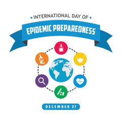 international day of epidemic preparedness vector illustration design