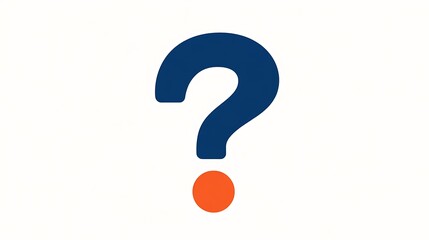 Simple question mark graphic design.
