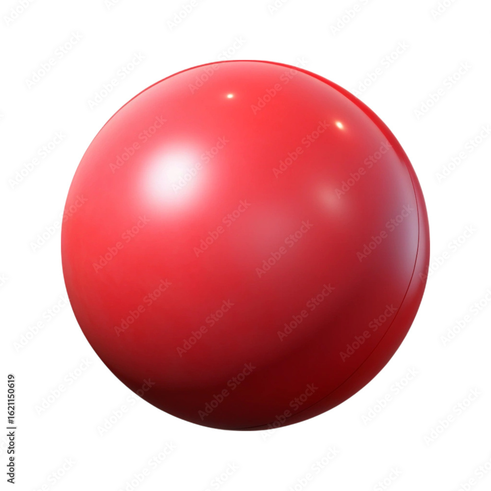 Poster realistic rendered red sphere isolated on a black background perfect for visual elements