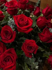 bouquet of red roses