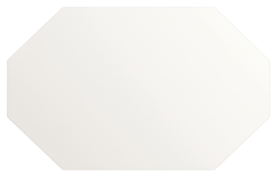 PNG Minimalist octagonal white blank canvas