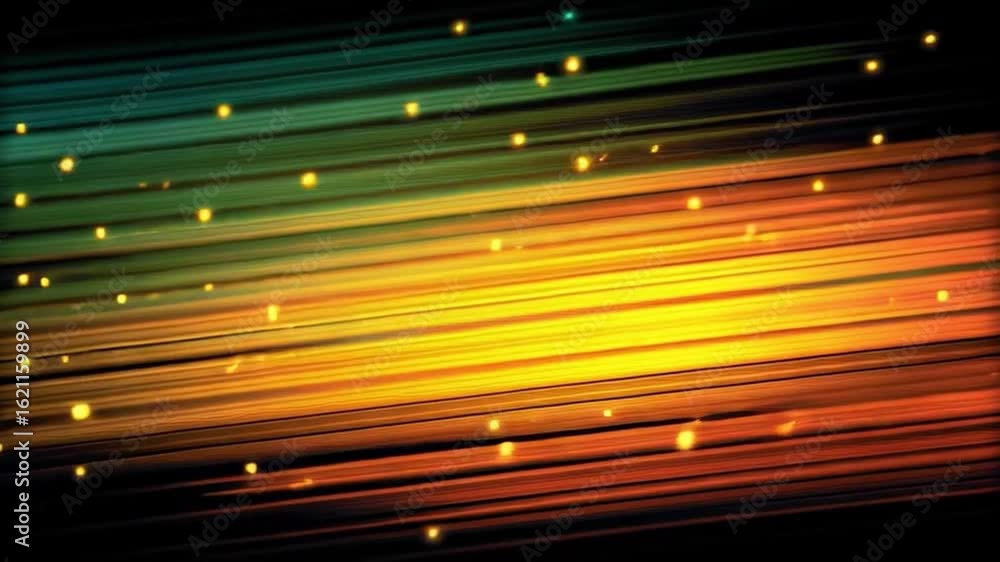 Aufkleber vibrant light trails painting across a dark canvas with angled view to capture motion and energy in 