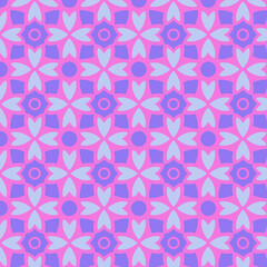Floral Pattern in Pink and Purple