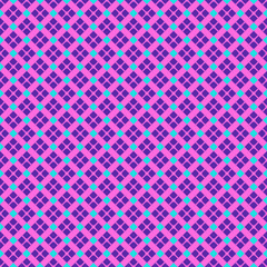 Geometric Pattern in Pink, Purple, and Teal