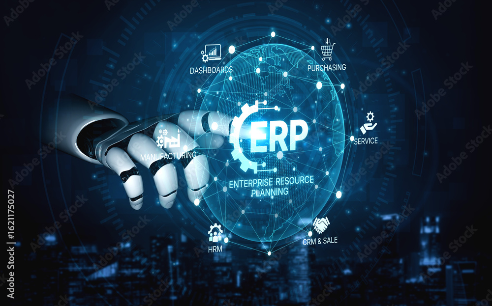 Poster ai optimizes erp platforms with centralized dashboards, automated data flow, and smart tools for man