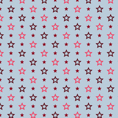 Star Pattern Background in Pink and Burgundy
