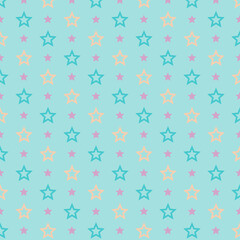 Pastel Star Pattern Background