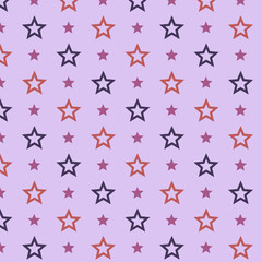 Star Pattern Background in Purple and Red Tones