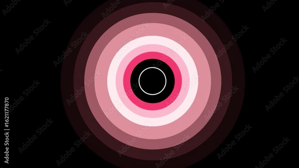 Aufkleber mesmerizing glowing gradient circular motion with meditative center spin and slow angle movement for