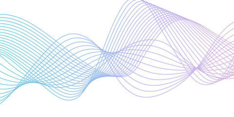 Abstract background wave line in vector business texture. Luxury, beauty, and thin curves swirl like a flowing stream with digital frequency. Design used for technology, science, banner, template