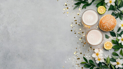 advertising banner of burger and beer --chaos 45 --ar 16:9 --profile eh6xtt3 --v 6.1 Job ID: 3fbaa884-7b7a-4098-a303-d07daf66c2cd