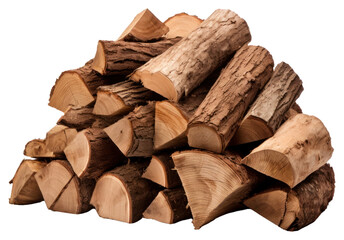 PNG Pile of firewood lumber white background deforestation.