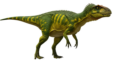 Realistic Dinosaur Creature Design On Isolated Transparent Background


