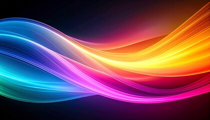 Fototapeta premium Chromatic Aurora Silky Ribbons of Light in a Fluid Colorful Dance.