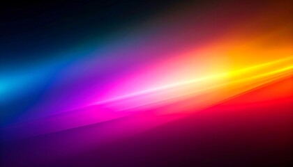 Cosmic Flare A Vivid Diagonal Spectrum of Glowing Light Rays.