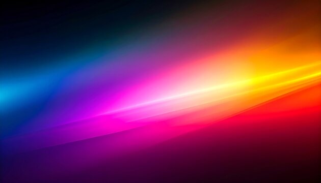 Cosmic Flare A Vivid Diagonal Spectrum of Glowing Light Rays.