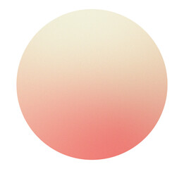 High resolution white and pink gradient circle with subtle grainy texture. Soft blurred edges and vibrant color transitions. Isolated PNG with transparent background. Vibrant gradient glow.