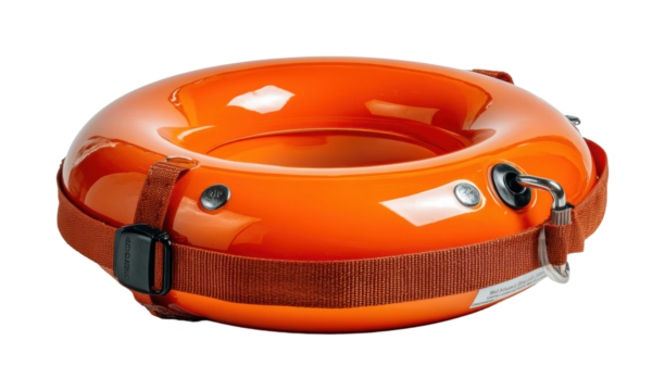 Lifesaving equipment beach resort product showcase summer safety isolated on transparent background, png