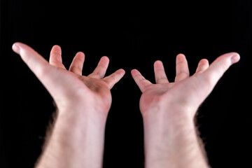 Pair of Open Hands Ready to Receive or Offer