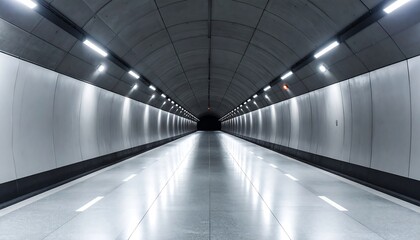 Fototapeta premium Empty modern subway tunnel